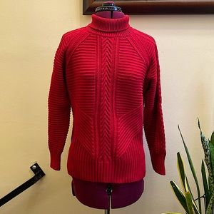 Banana Republic Red Turtleneck Sweater